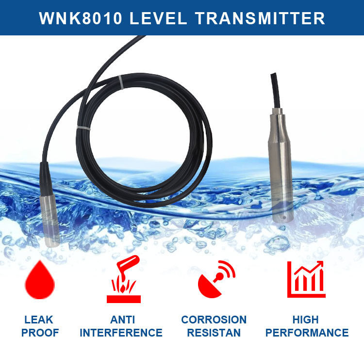 RS485 4-20mA 0-10V 출력 액체 수위 감지기